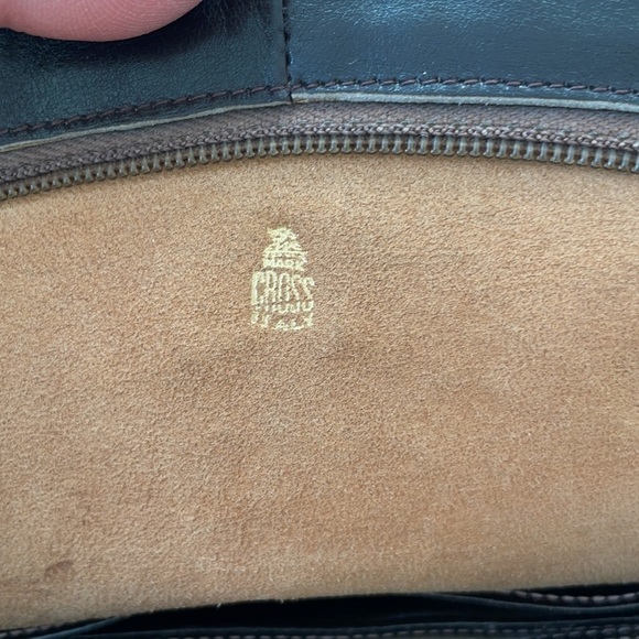 Mark Cross Brown Leather dome satched bag Vintage - Picture 7 of 13